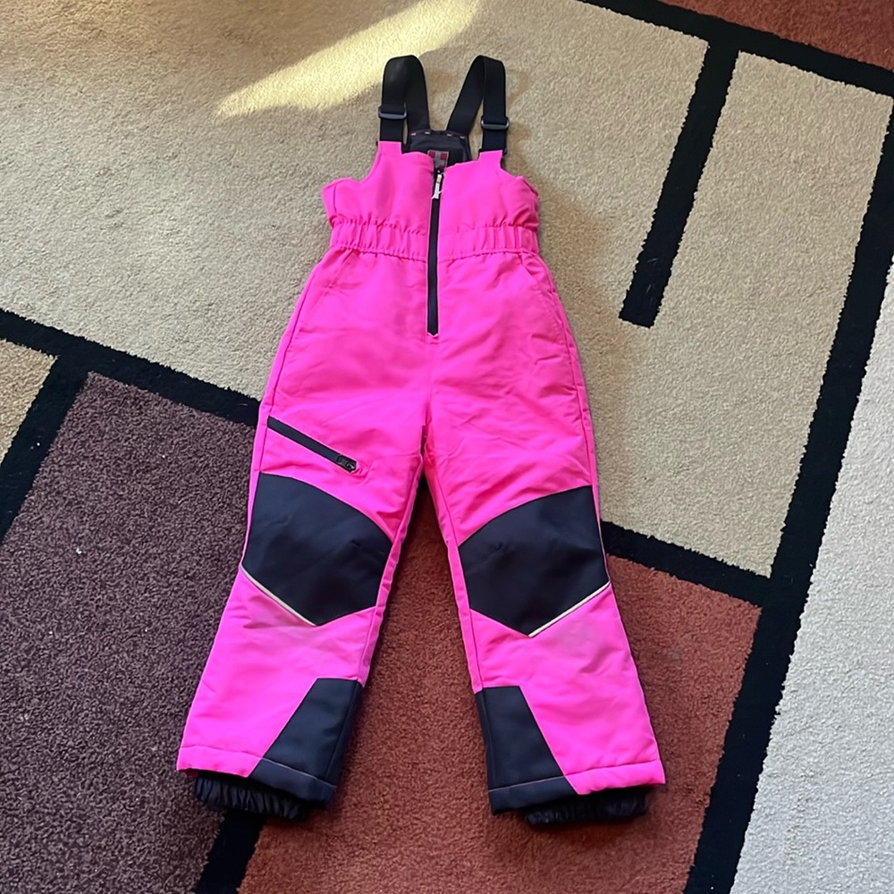 Girls overall snowpants / pink & black / Size XS (4-5) / SWISSTECH ❄️